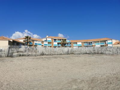 Résidence vue de la plage