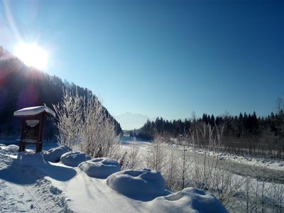 am Auwaldsee, Blick zum Himmelschrofen