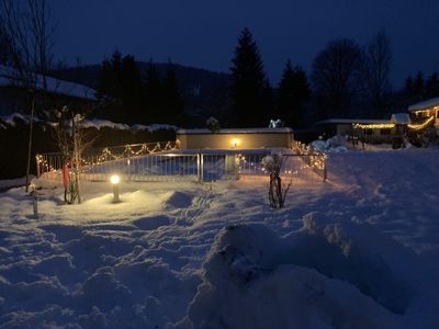 Pool im Winter