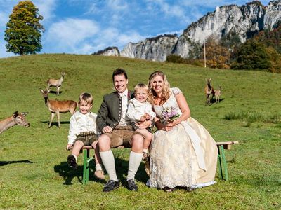 Familie Haselsberger im Wildgehege