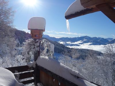 Der Winter auf der Mirnock Hütte