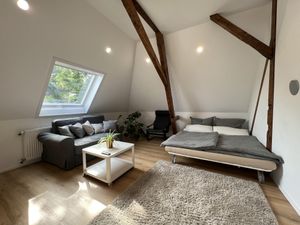 Wohnzimmer mit Schlafcouch