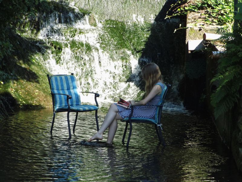 Wasserfall - der beste Platz bei 30 Grad