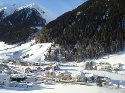 Aussicht auf das winterliche Ischgl