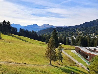 Aussicht vom Wohnzimmer/Balkon aus