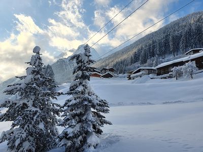 Blick von Hausrückseite in Richtung Westen