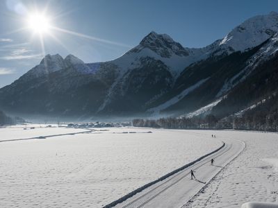 Langlaufen  Längenfeld Süd - Blick Astlehn/Huben