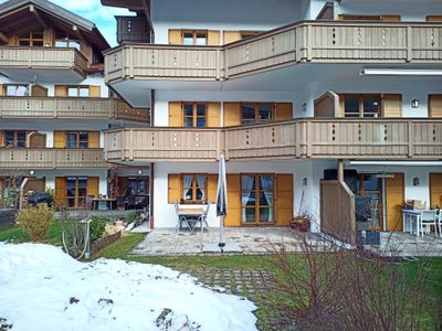 Terrasse der Ferienwohnung Burgberg