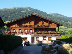 Moaeben Alpbach. Aussenansicht im Sommer