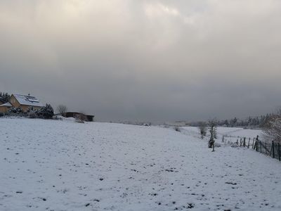 Winterlandschaft am Haus - Kopie