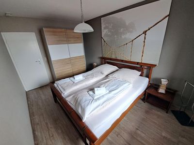 Wohnung Glücksburg Schlafzimmer