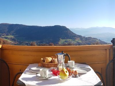 Geniessen Sie jeden Tag ihr Frühstück mit traumhaften Panoramablick in den Süden Südtirols