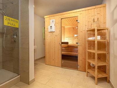 Eigene Sauna in jeder Lodge