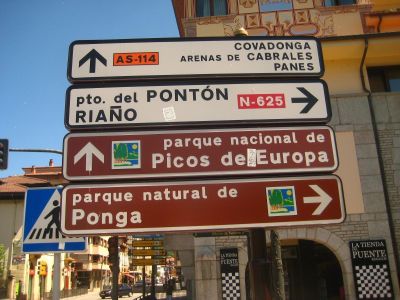 Cangas de Onis rechts ab am Punte Romano 5km N 625 Richtung Naturpark Ponga & Riano