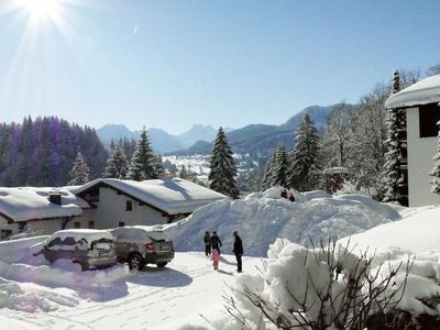 Winterpanorama vom Balkon aus