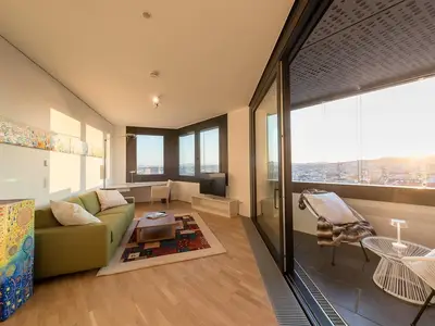 Skyflats Vienna Hills View Wohnzimmer