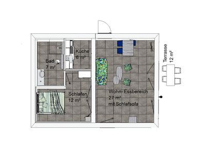 Ferienwohnung für 3 Personen (52 m²) 3/10