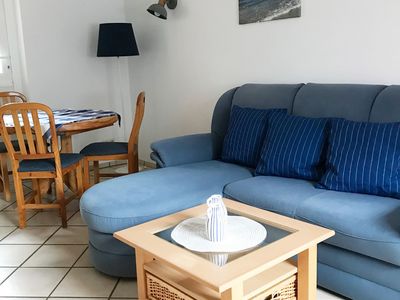 Wohnzimmer im Bungalow Frisia 2 in Norddorf auf Amrum