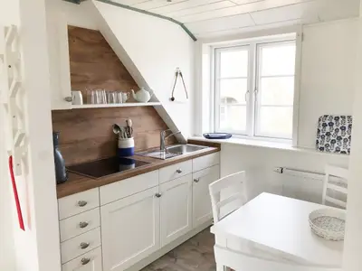 Küche in der Ferienwohnung Frisia 4 in Norddorf auf Amrum