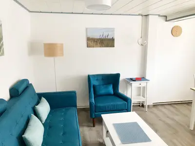 Wohnzimmer in der Ferienwohnung Frisia 3 in Norddorf auf Amrum