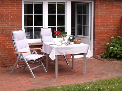 Terrasse der Ferienwohnung Düne in Norddorf auf Amrum