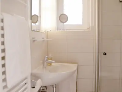 Badezimmer der Ferienwohnung Düne in Norddorf auf Amrum