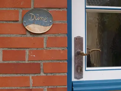Eingangstür der Ferienwohnung Düne in Norddorf auf Amrum