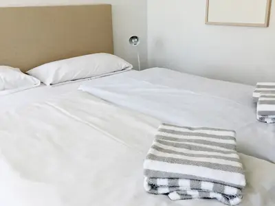 Schlafzimmer in der Ferienwohnung Welle in Norddorf auf Amrum