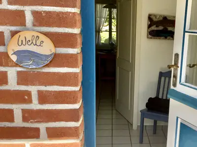 Eingang zur Ferienwohnung Welle in Norddorf auf Amrum