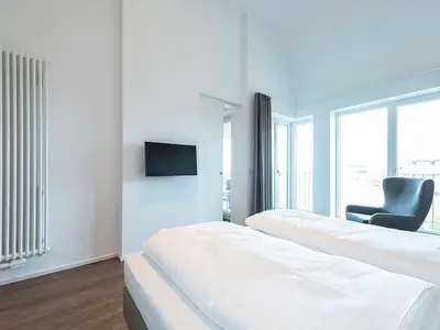 Schlafzimmer mit TV