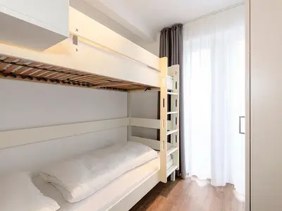 Schlafzimmer mit Stapelbett