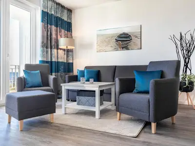 Wohn-/Essbereich mit Doppelschlafcouch