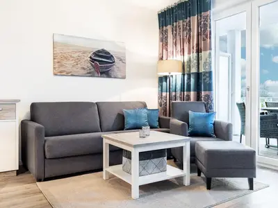 Wohn-/Essbereich mit Doppelschlafcouch
