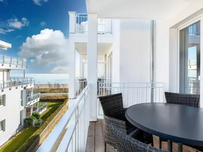 Balkon mit Ostseeblick