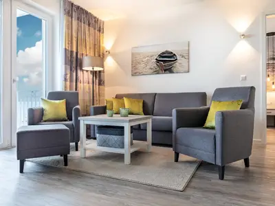Wohn-/Essbereich mit Doppelschlafcouch