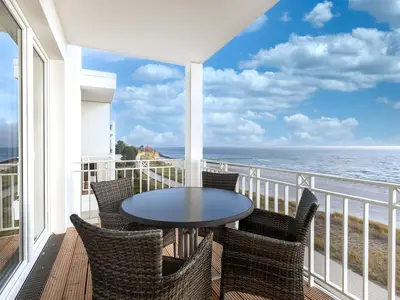 Balkon mit Ostseeblick