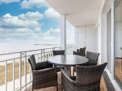 Balkon mit Überdachung