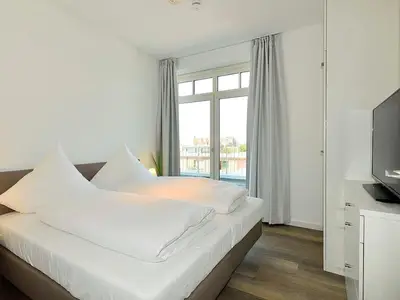 Schlafzimmer mit Doppelbett