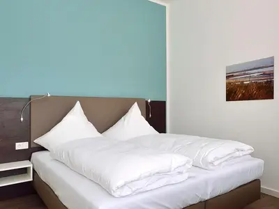 Schlafbereich mit Doppelbett