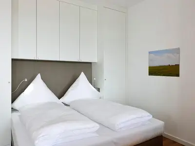 Schlafbereich mit Doppelbett