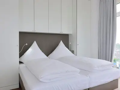 Schlafbereich mit Doppelbett
