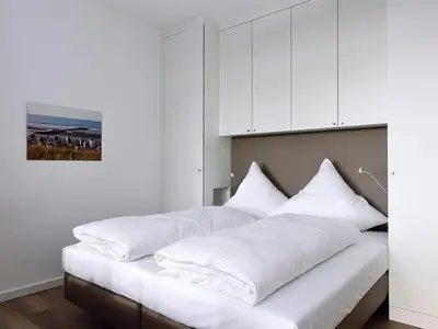 Schlafbereich mit Doppelbett