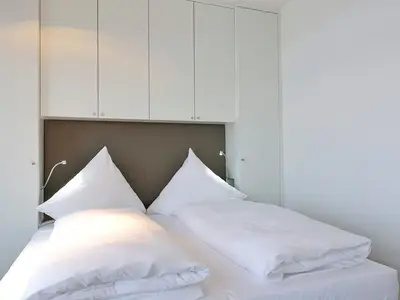 Schlafbereich mit Doppelbett