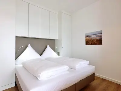 Schlafbereich mit Doppelbett