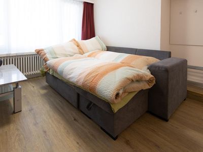 Sofabett im Wohnzimmer