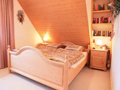 Blick in das Schlafzimmer