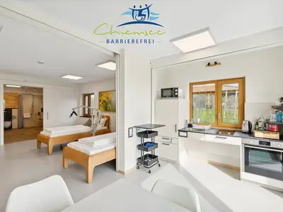 Dreibettzimmer, wahlweise mit Pflegebett