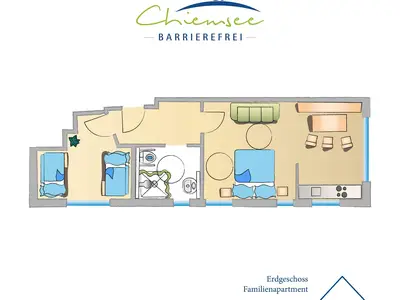 Familienapartment Grundriss