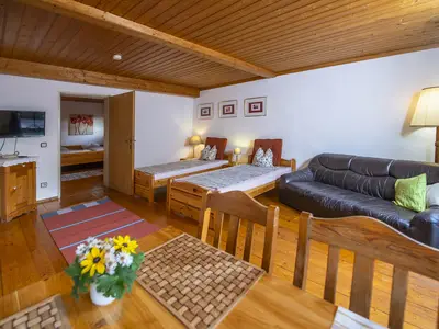 Ferienwohnung - Souterrain - Wohnschlafzimmer