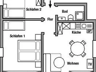Ferienwohnung für 4 Personen (55 m²) in Sulzfeld 9/9